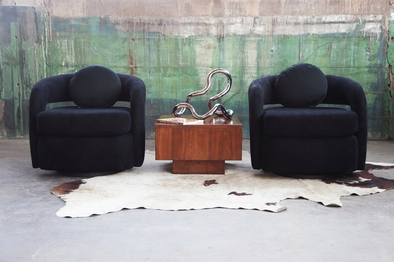 SOLD FANTASTIC Sculptural 1980's 1990s Postmodern Weiman Targa Swivel Lounge Chair for Preview McM Kagan Baughman 2, Sold Separately image 4