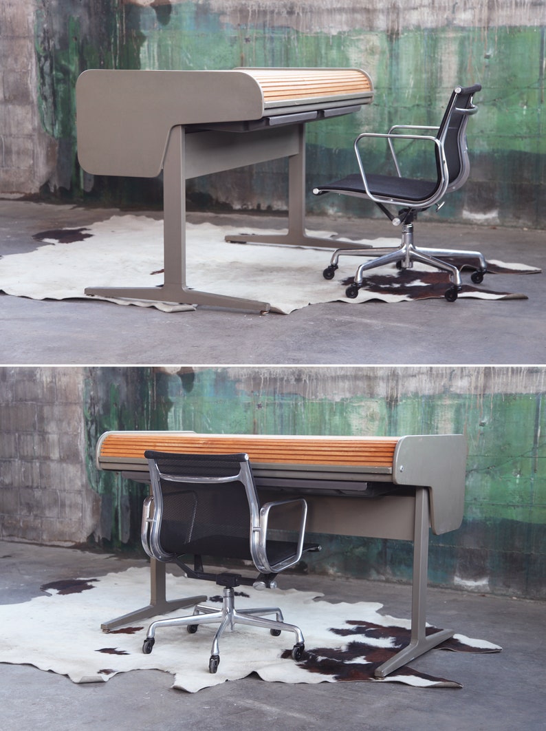 Rare George Nelson Action Office Rolltop Desk MCM Eames