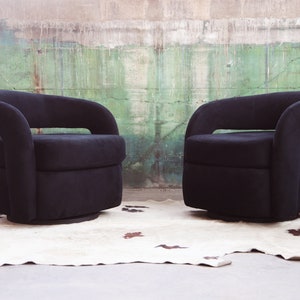 SOLD FANTASTIC Sculptural 1980's 1990s Postmodern Weiman Targa Swivel Lounge Chair for Preview McM Kagan Baughman 2, Sold Separately image 5