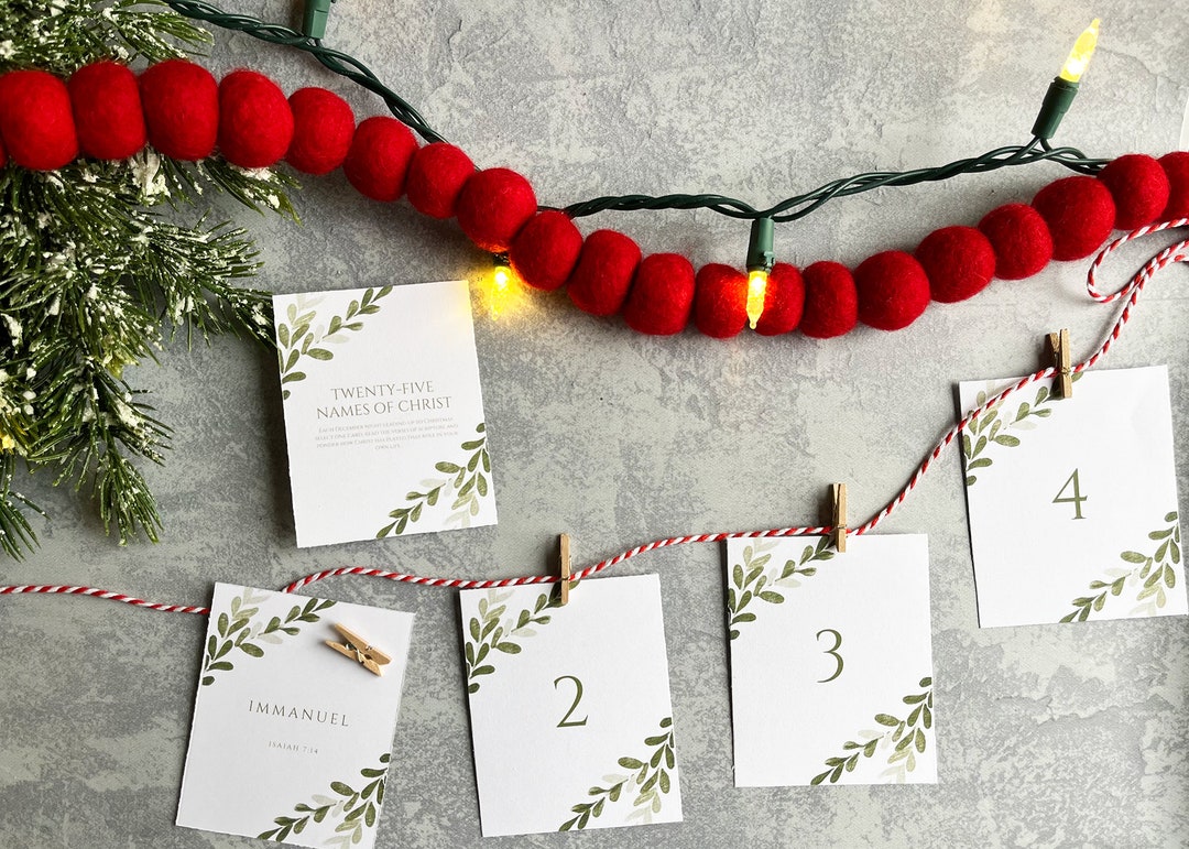 Book of Mormon & KJV Christmas Advent Calendar Names of Christ Advent