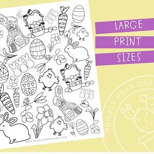 HUGE Easter Coloring Posters