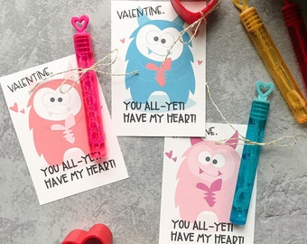 All-YETI Yours Kids Valentines