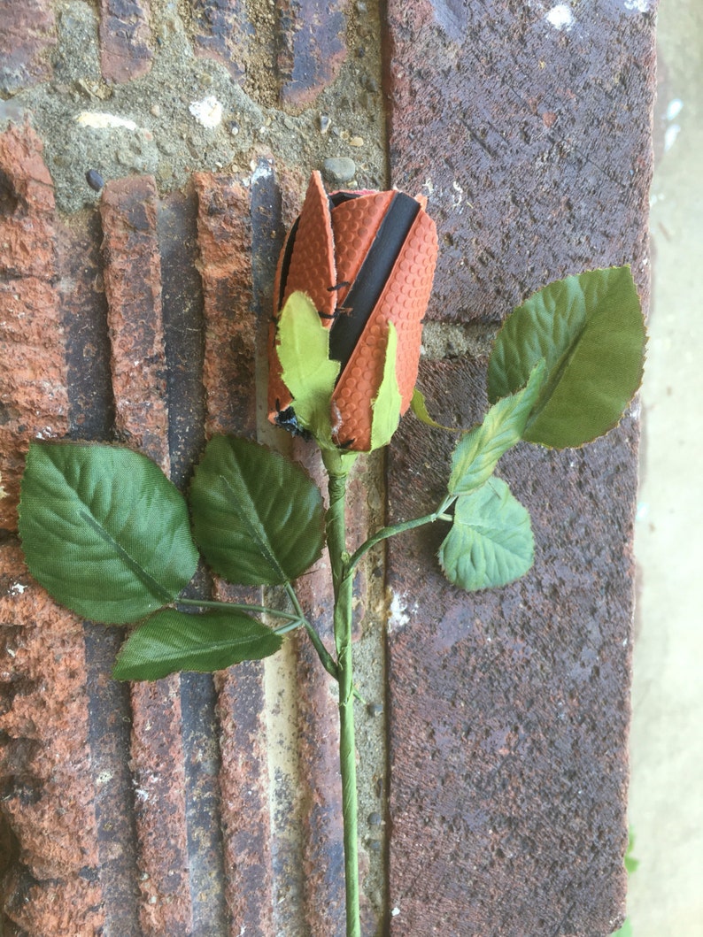 Basketball Long Stem Roses Basketball Flowers made from Real Etsy