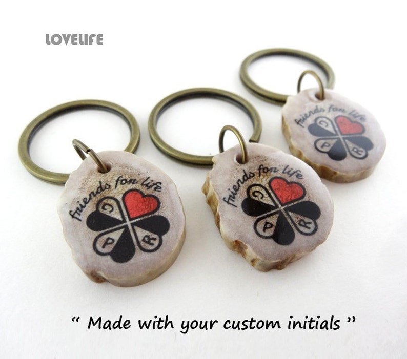 Bridesmaid Key Chain Personalized Friendship Gift for 3 3 Best Friend Keychain Sister Wedding