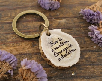 Custom Quote Personalized Key Chain Meaningful Gifts for Men Women