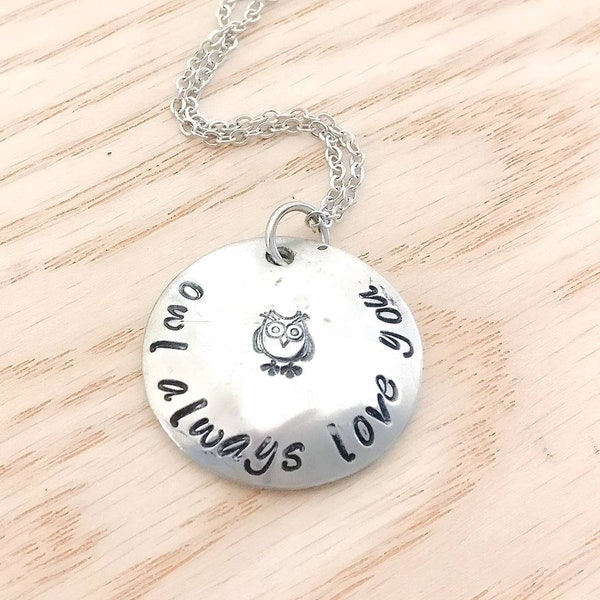 OWL ALWAYS LOVE You Necklace - Mother's Day Gift, Owl Jewelry, Owl Necklace, Mother Daughter Necklace, Owl Gift, Gift for Mom, Mother's Day