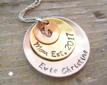 NEW MOM GIFT - New Mom Jewelry, New Mom Necklace, Personalized New Mom Jewelry, New Mom Gift, Expecting Mom Gift, New Mom Mother's Day Gift