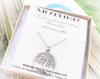 Necklace for Mom, Best Mom Ever, Mother's Day Gift, Jewelry for Mom, Necklace for Mom with Card, Gift For Mom, Tree of Life Necklace