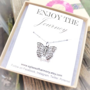 GRADUATION GIFT - Graduation Necklace, Graduation Jewelry, Gift for grad, Butterfly Necklace, Graduation gift for her, Inspiration Gift