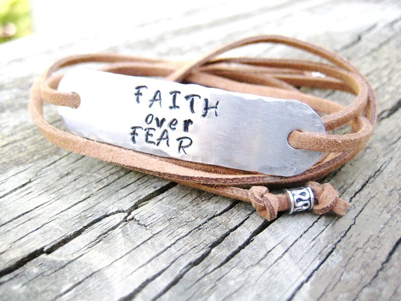 FAITH OVER FEAR Bracelet demballage personnalisé bracelet Etsy France