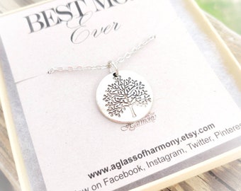 Necklace for Mom, Best Mom Ever, Mom Necklace, Jewelry for Mom, Necklace for Mom with Card, Mother's Day Gift, Ready to Give Gift for Mom