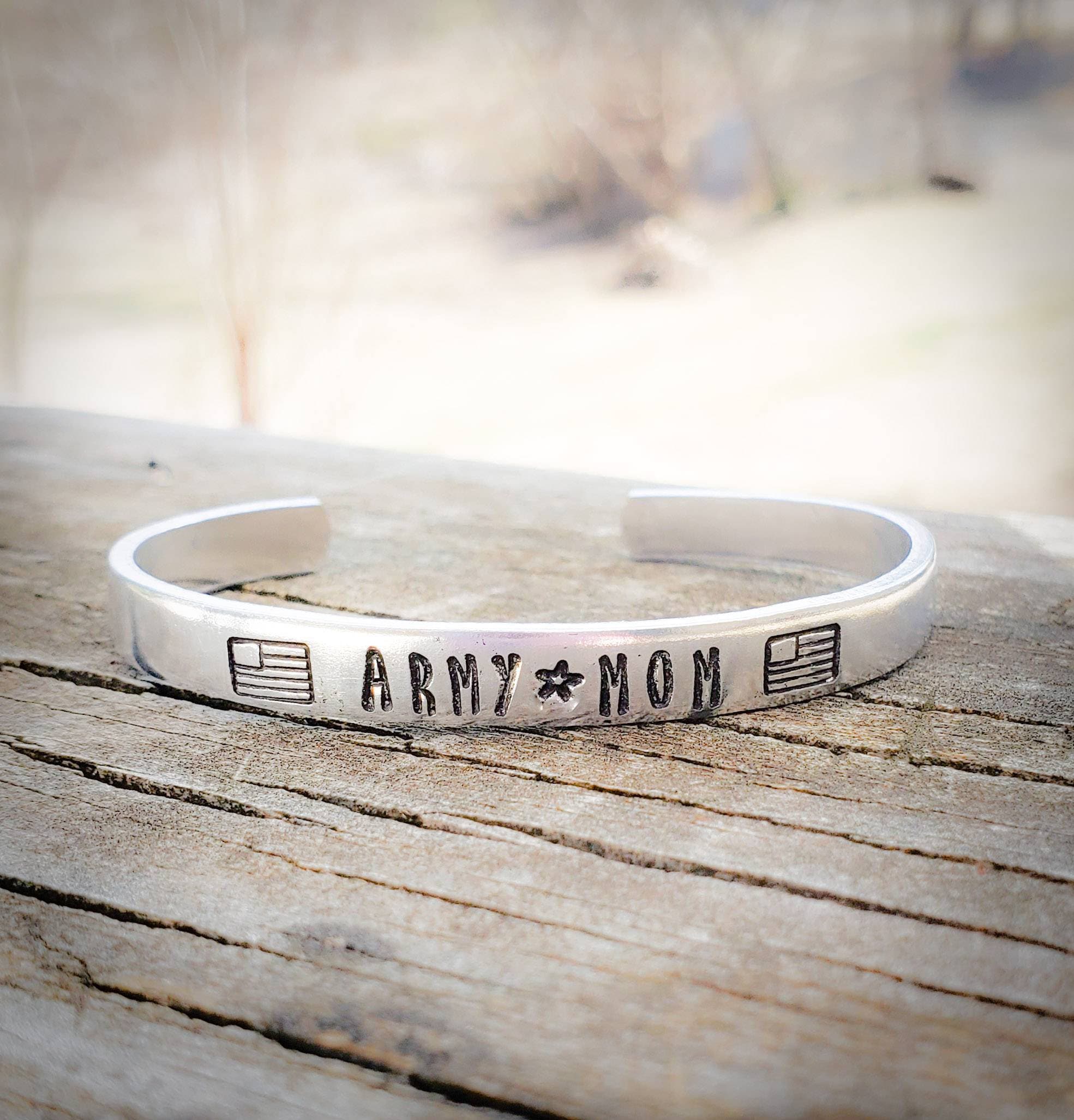 Army Mom Bracelet, Army Mom Jewelry, Army Mom Gift, Military