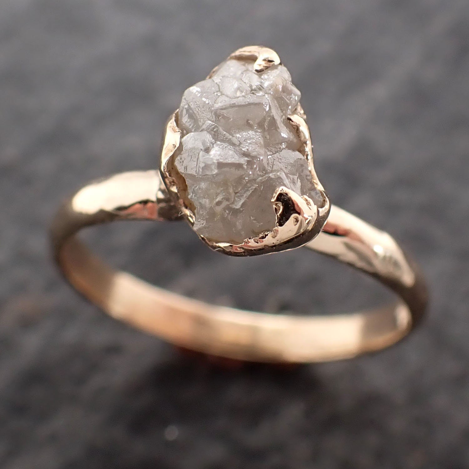 Uncut gemstone engagement ring deals