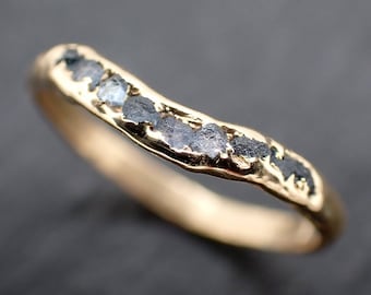 Rare Yogo Montana Sapphire Women's Curved Contour Wedding Band • Handcrafted with Choice of Gold byAngeline C333 Engagement Ring
