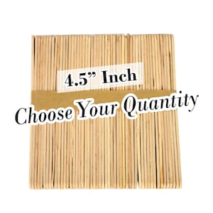 Large Wood Craft Sticks, Set of 60, 5.86 in X 0.72 In, Great for