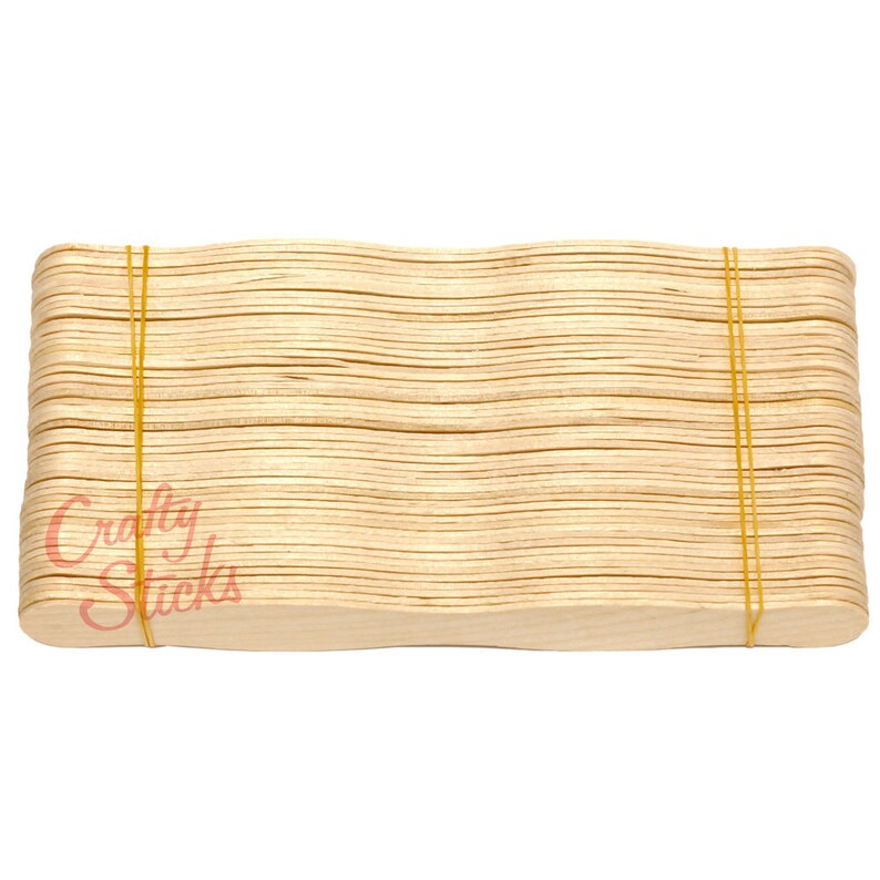 8 Wavy Wedding Fan Handle Sticks Natural CHOOSE YOUR Etsy