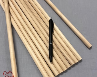 Natural Wood Dowels: 1/2 Inch x 36 Inch Craft Sticks