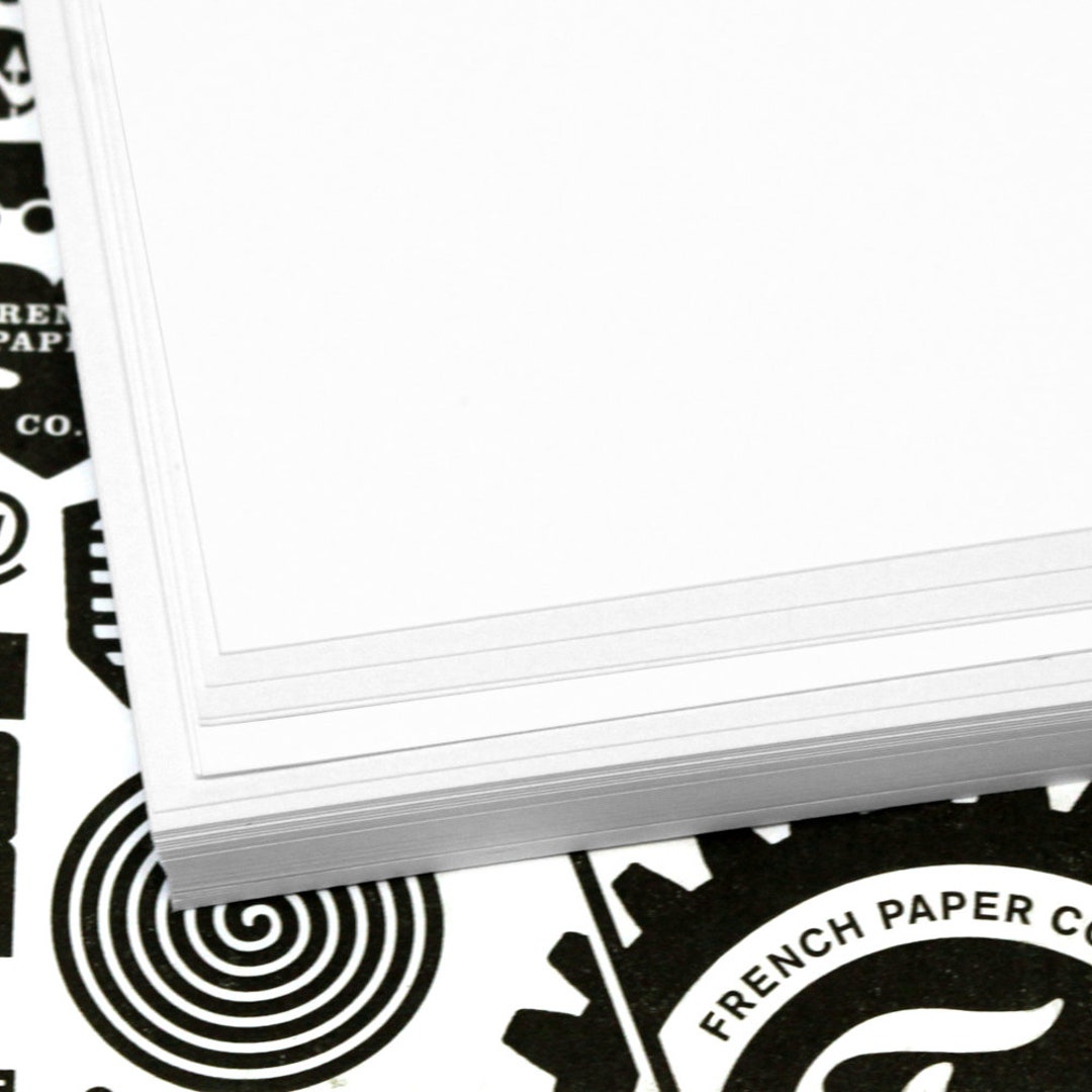 White Card Stock Printable Paper 80lb for Inkjet and Laser Printers and