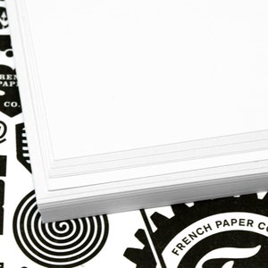 White Card Stock Printable Paper 80lb for InkJet and Laser Printers and Copiers, Calligraphy, Paper Crafts, Made in the USA