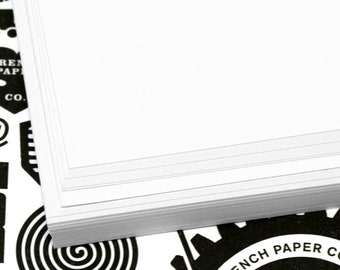 White Card Stock Printable Paper 80lb for InkJet and Laser Printers and Copiers, Calligraphy, Paper Crafts, Made in the USA