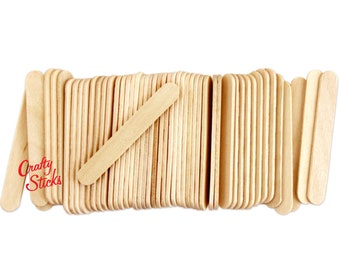 CraftySticks- 2.5 Inch Mini Length Wood Craft Popsicle Sticks -Natural (1,000 Pcs)