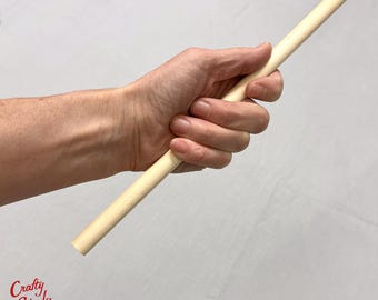 Natural Wood Dowels: 1/2" x 12", Crafty Sticks, USA Made