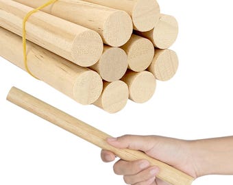 3/4 x 12 Inch Round Wood Dowels: Macrame & Craft Supplies