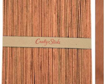 4.5 Inch Wooden Craft Popsicle Sticks - Brown