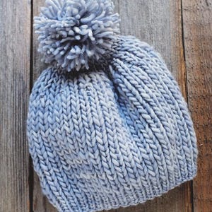 Stillwater Hat Knitting Pattern | Ribbed Beanie | Worsted Yarn | Cozy ...