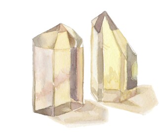 Impresión de puntos Citrine 5x5"