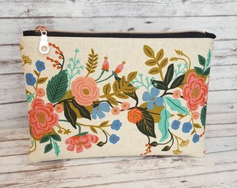 zippered cloth bolsas