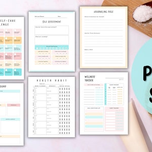 Wellness Tracker 2024 Self Care Trackermental Health Journal Habit ...