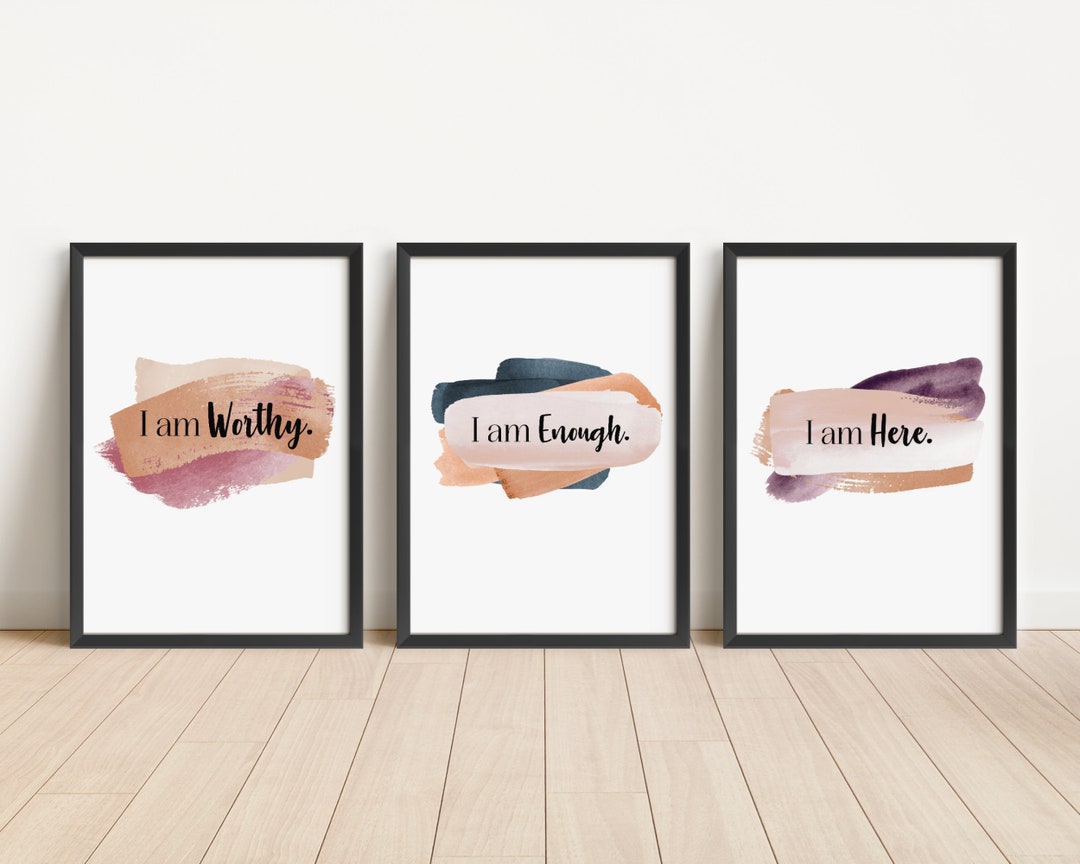 Mental Health Wall Art Self Care Wall Art Printable Therapists Office