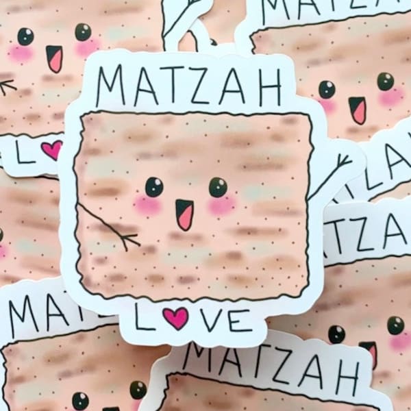 Matzah love Jewish stickers/Passover/ judaica/wedding/ party favors /Shabbat Shalom/ holiday/gift/greeting cards