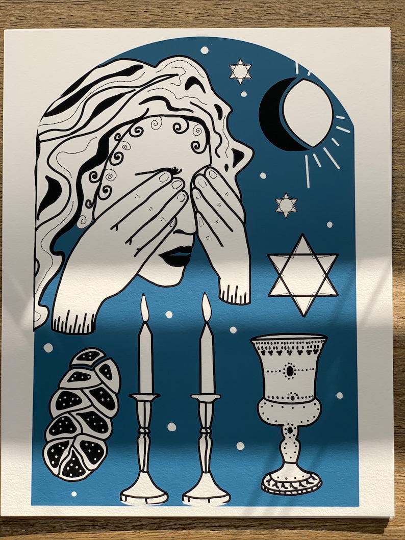 Shabbat Shalom Ceremony Ritual Jewish Museum Quality Archival Etsy