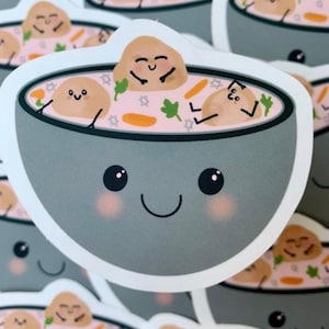 Autocollants juifs soupe aux boules de matsa/Shalom/cadeau/mariage/articles de fête/art/kasher/vacances/drôle/judaïque/décor
