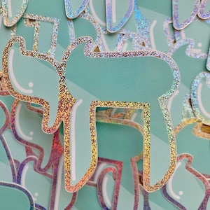 Chai judisk hebreisk mikroglitterklistermärke, judendom, judaica, andlig gåva, festgåvor, digitalt konstverk, högtid, Shabbat Shalom, dekal