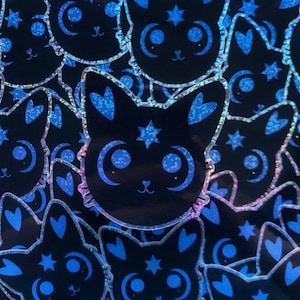 Conoce a Lilah, la familiar judía del anime, pegatina con brillantina, judaísmo, Estrella de David, regalo de fiesta, hebreo, regalo único para ella o para él
