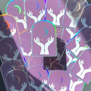 Autocollant holographique rituel juif de nouvelle lune de Rosh Chodesh, vacances, mariage, rassemblement, cadeaux d'hôtesse, judaïsme, torah, spirituel
