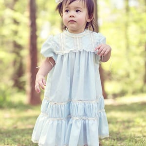 Heirloom Dress-Holiday-Flower Girl Junior Bridesmaid-Portraits 1st Communion Graduation French Lace Puffing