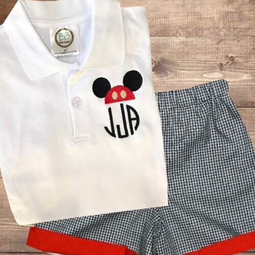 Mickey Mouse Monogrammed Polo Shirt 