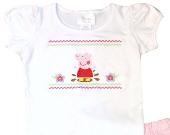 peppa pig smocked dress