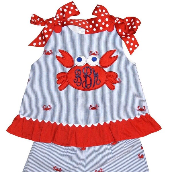 Crab Fabric Etsy