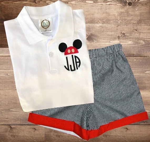 Mickey Mouse Monogrammed Polo Shirt 