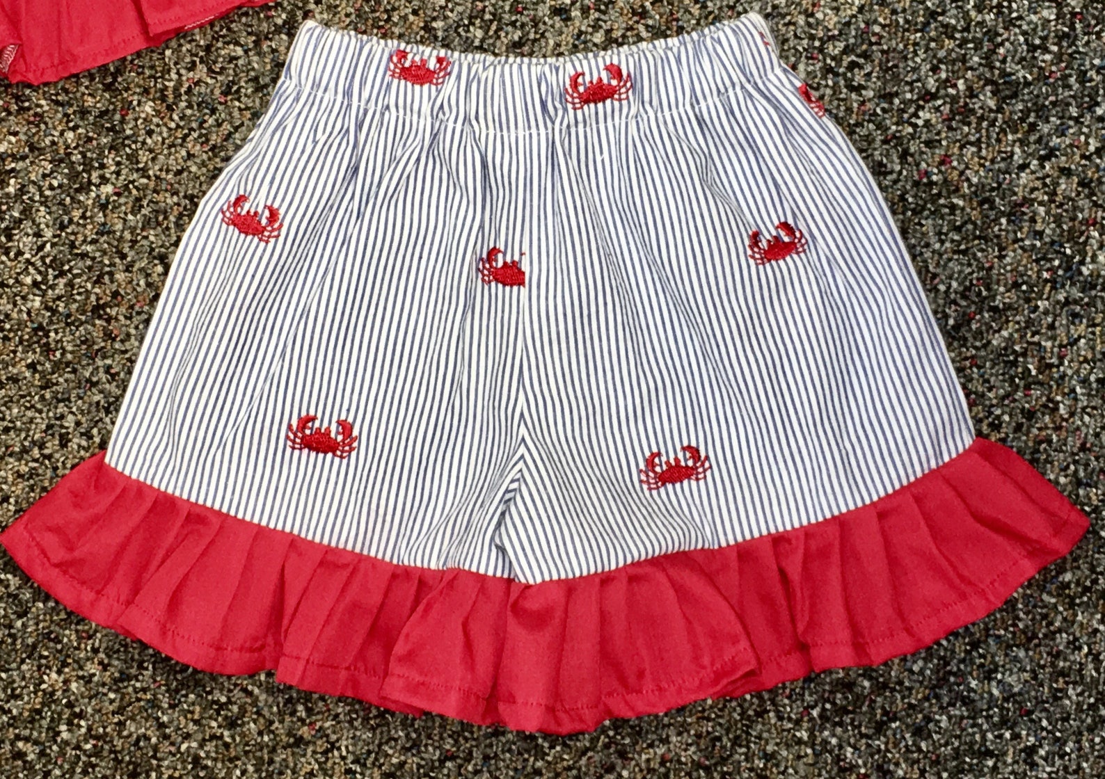 Girl Crab Dressmonogrammed Crab Outfit for Girlsembroidered Etsy