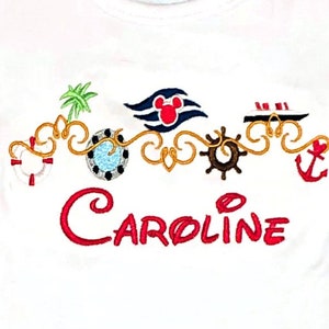 Disney Cruise Shirt Outfit-Disney Cruise Minnie Mouse Outfit-Cruise Minnie Mouse Shirt, Shorts or Capris Outfit