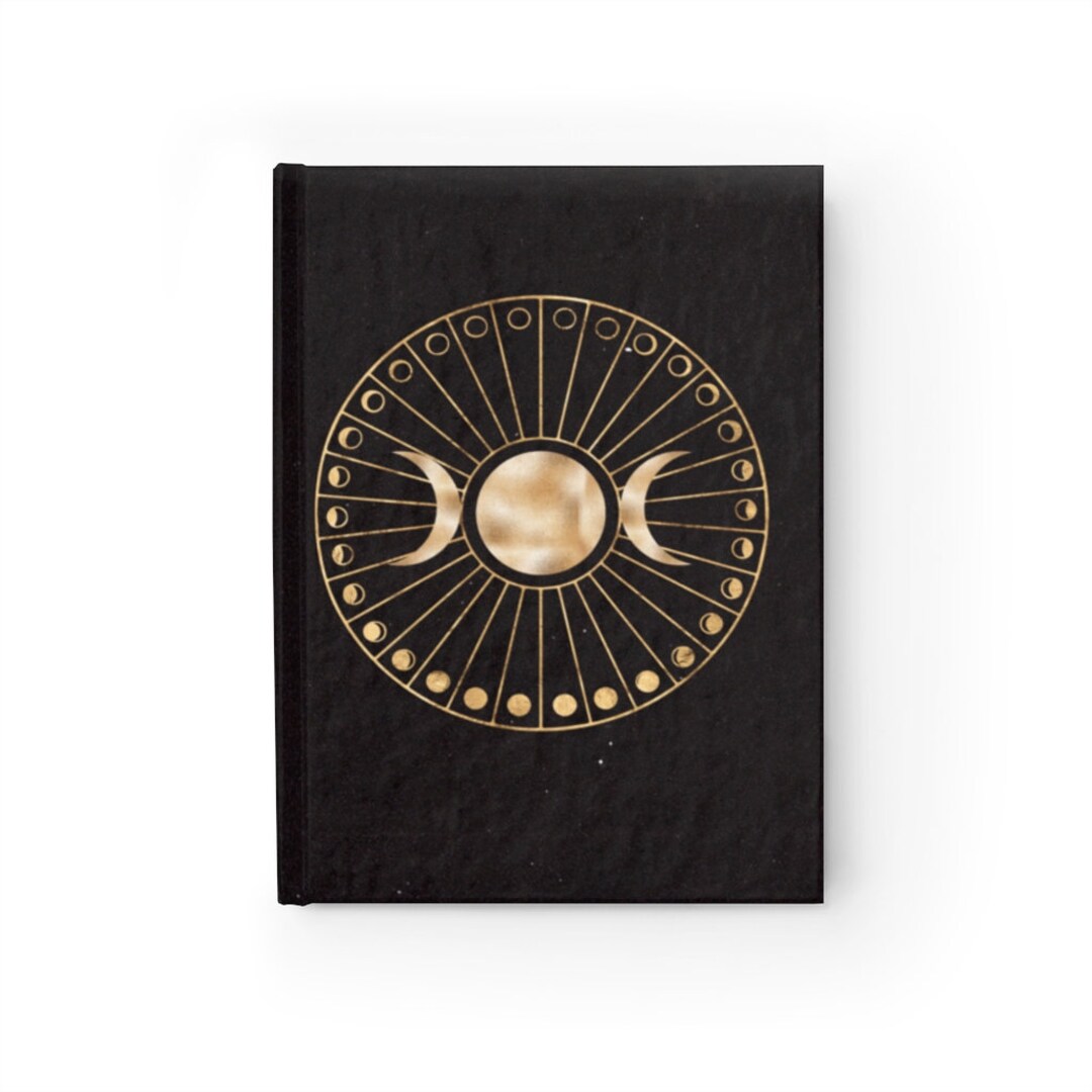 Moon Phases Journal // Goddess Symbol Sketchbook // Lunar Grimoire ...