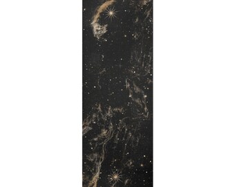 Celestial stars galaxy yoga mat // cosmic astrology gift // witchy magical foam pad