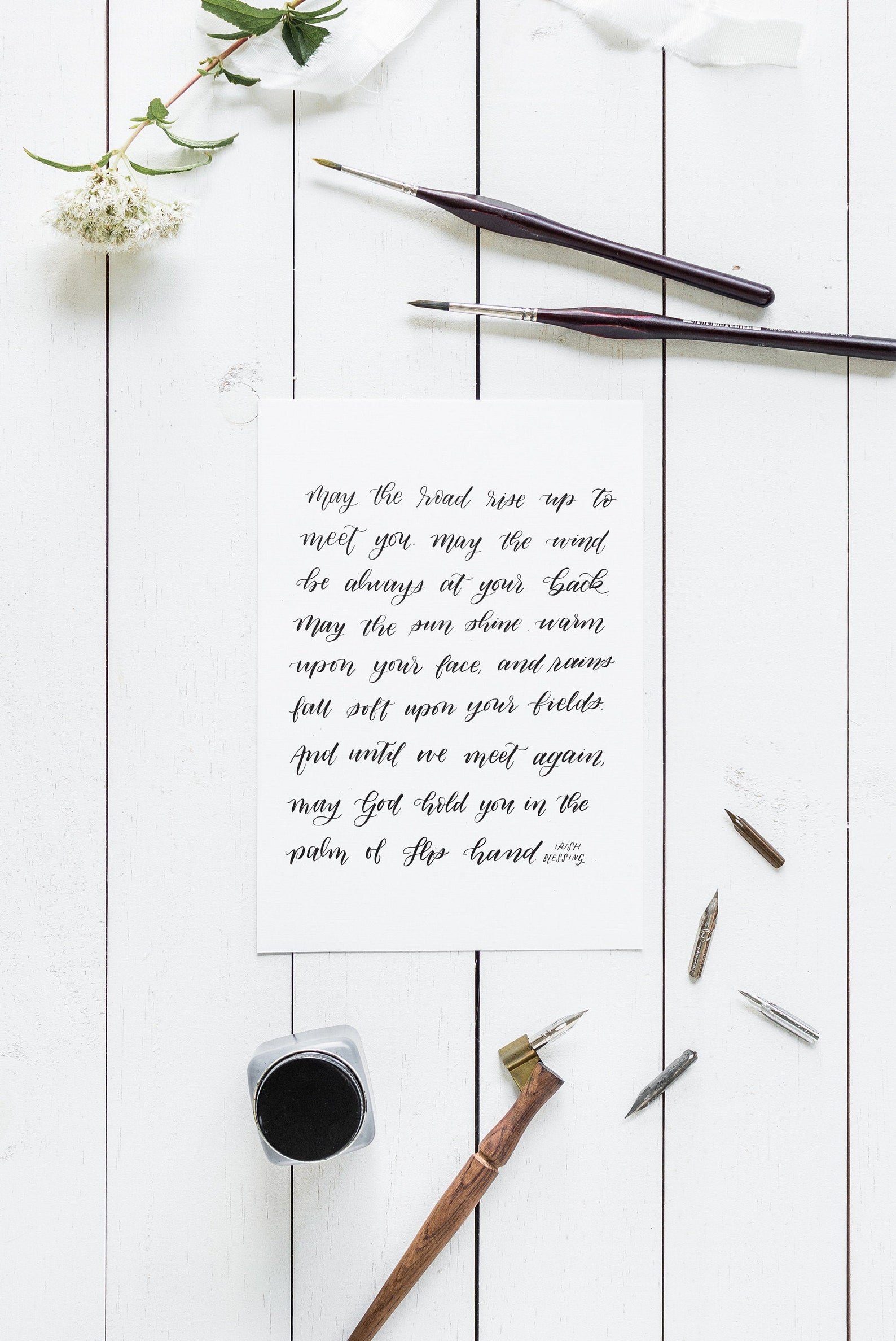 Irish Blessing Calligraphy Print (instant Download) - Etsy