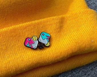 Pickleball Life Enamel Pin